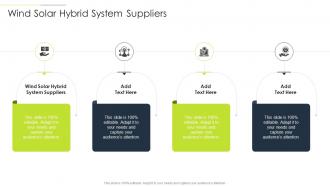 Wind Solar Hybrid System Suppliers In Powerpoint And Google Slides Cpb