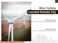 Wind turbine located outside city