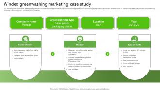 Windex Greenwashing Marketing Case Study Sustainable Supply Chain MKT SS V