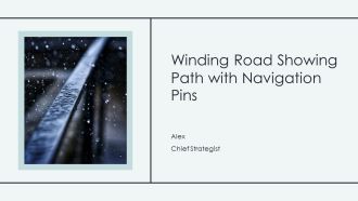Winding Road Showing Path With Navigation Pins PPT Graphics AT