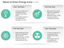 Windmill solar power domestic use nuclear power generation ppt icons graphics