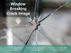 Window breaking crack image