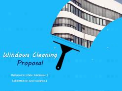 Windows cleaning proposal powerpoint presentation slides