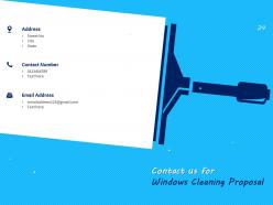 Windows cleaning proposal powerpoint presentation slides