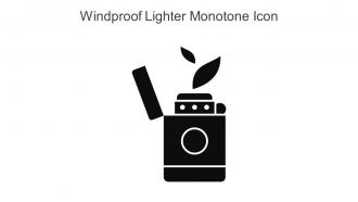 Windproof Lighter Monotone Icon In Powerpoint Pptx Png And Editable Eps Format