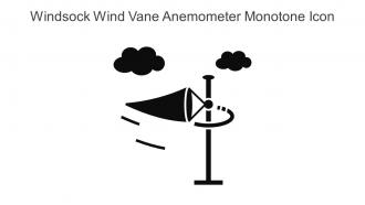 Windsock Wind Vane Anemometer Monotone Icon In Powerpoint Pptx Png And Editable Eps Format