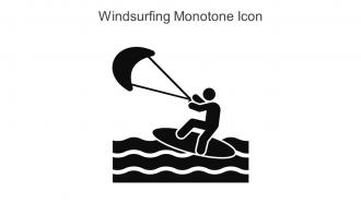 Windsurfing Monotone Icon In Powerpoint Pptx Png And Editable Eps Format