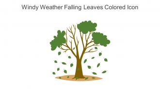 Windy Weather Falling Leaves Colored Icon In Powerpoint Pptx Png And Editable Eps Format