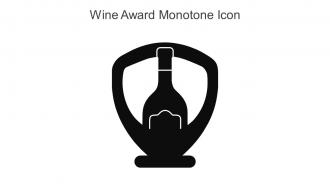 Wine Award Monotone Icon In Powerpoint Pptx Png And Editable Eps Format