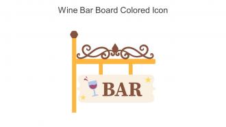 Wine Bar Board Colored Icon In Powerpoint Pptx Png And Editable Eps Format