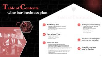 Wine Bar Business Plan Powerpoint Presentation Slides Content Ready Professional