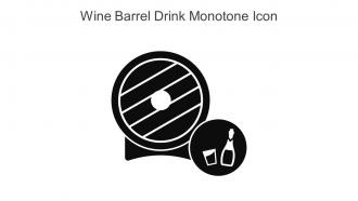 Wine Barrel Drink Monotone Icon In Powerpoint Pptx Png And Editable Eps Format