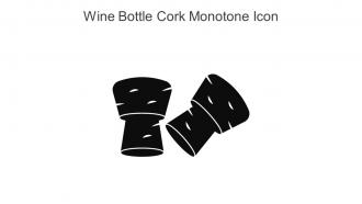 Wine Bottle Cork Monotone Icon In Powerpoint Pptx Png And Editable Eps Format