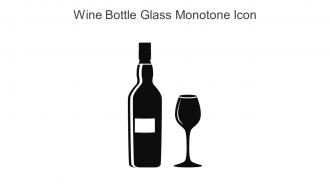 Wine Bottle Glass Monotone Icon In Powerpoint Pptx Png And Editable Eps Format
