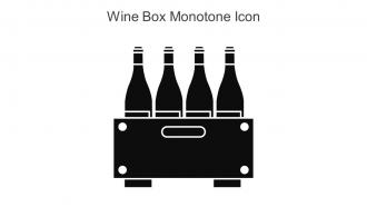 Wine Box Monotone Icon In Powerpoint Pptx Png And Editable Eps Format