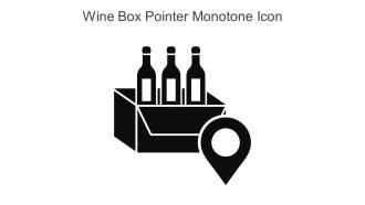 Wine Box Pointer Monotone Icon In Powerpoint Pptx Png And Editable Eps Format