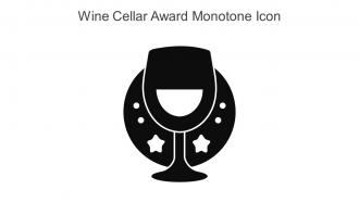 Wine Cellar Award Monotone Icon In Powerpoint Pptx Png And Editable Eps Format