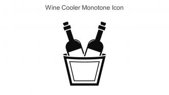 Wine Cooler Monotone Icon In Powerpoint Pptx Png And Editable Eps Format