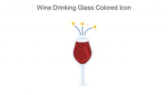 Wine Drinking Glass Colored Icon In Powerpoint Pptx Png And Editable Eps Format