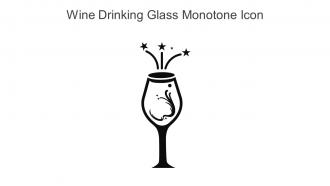 Wine Drinking Glass Monotone Icon In Powerpoint Pptx Png And Editable Eps Format
