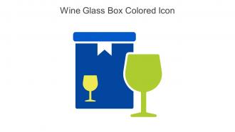 Wine Glass Box Colored Icon In Powerpoint Pptx Png And Editable Eps Format