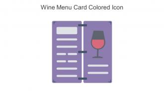 Wine Menu Card Colored Icon In Powerpoint Pptx Png And Editable Eps Format
