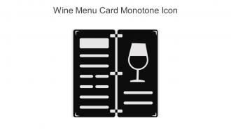 Wine Menu Card Monotone Icon In Powerpoint Pptx Png And Editable Eps Format
