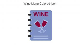 Wine Menu Colored Icon In Powerpoint Pptx Png And Editable Eps Format