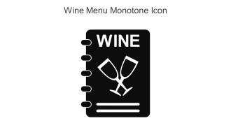 Wine Menu Monotone Icon In Powerpoint Pptx Png And Editable Eps Format