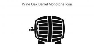 Wine Oak Barrel Monotone Icon In Powerpoint Pptx Png And Editable Eps Format