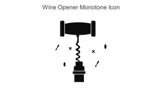 Wine Opener Monotone Icon In Powerpoint Pptx Png And Editable Eps Format