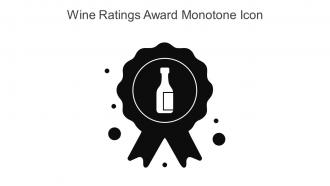Wine Ratings Award Monotone Icon In Powerpoint Pptx Png And Editable Eps Format
