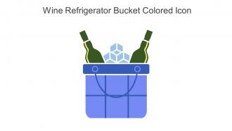 Wine Refrigerator Bucket Colored Icon In Powerpoint Pptx Png And Editable Eps Format