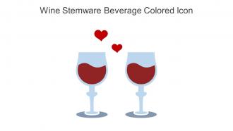 Wine Stemware Beverage Colored Icon In Powerpoint Pptx Png And Editable Eps Format