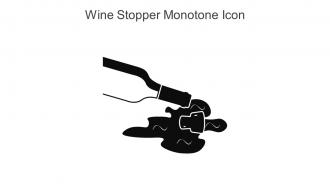 Wine Stopper Monotone Icon In Powerpoint Pptx Png And Editable Eps Format