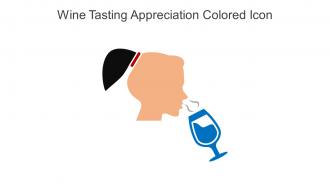 Wine Tasting Appreciation Colored Icon In Powerpoint Pptx Png And Editable Eps Format