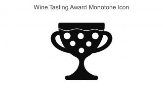 Wine Tasting Award Monotone Icon In Powerpoint Pptx Png And Editable Eps Format