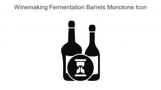 Winemaking Fermentation Barrels Monotone Icon In Powerpoint Pptx Png And Editable Eps Format