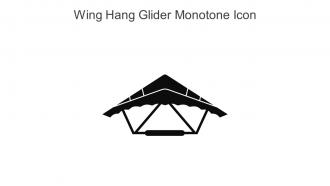 Wing Hang Glider Monotone Icon In Powerpoint Pptx Png And Editable Eps Format