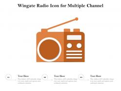 Wingate radio icon for multiple channel