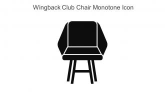 Wingback Club Chair Monotone Icon In Powerpoint Pptx Png And Editable Eps Format