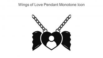 Wings Of Love Pendant Monotone Icon In Powerpoint Pptx Png And Editable Eps Format