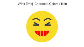 Wink Emoji Character Colored Icon In Powerpoint Pptx Png And Editable Eps Format