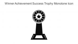 Winner Achievement Success Trophy Monotone Icon In Powerpoint Pptx Png And Editable Eps Format