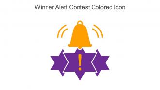 Winner Alert Contest Colored Icon In Powerpoint Pptx Png And Editable Eps Format
