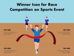 Winner Icon For Race Competition On Sports Event