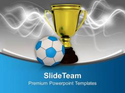 Winner of football game powerpoint templates ppt backgrounds for slides 0113
