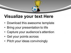 Winner of football game powerpoint templates ppt backgrounds for slides 0113
