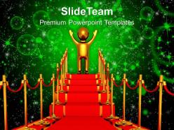 Winner on a red carpet powerpoint templates ppt themes and graphics 0113