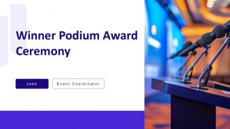 Winner Podium Award Ceremony PPT Demonstration AT